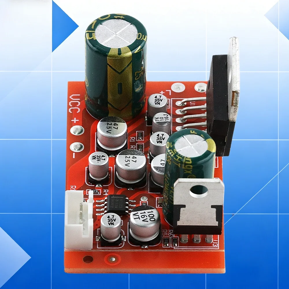 CD7379 Dual‑Channel Power Amplifier Board NE5532 Preamp 39*39W Single Power Supply Gain Adjustable 10K‑47K for DIY Audio Speaker