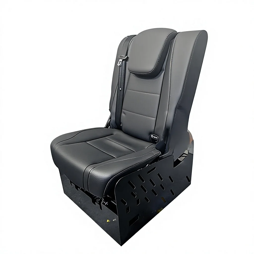Customized Nappa Leather RV Seat Conversion Campers Electric Convertible Bed Reclining Seat For RV Van Camper Motorhome