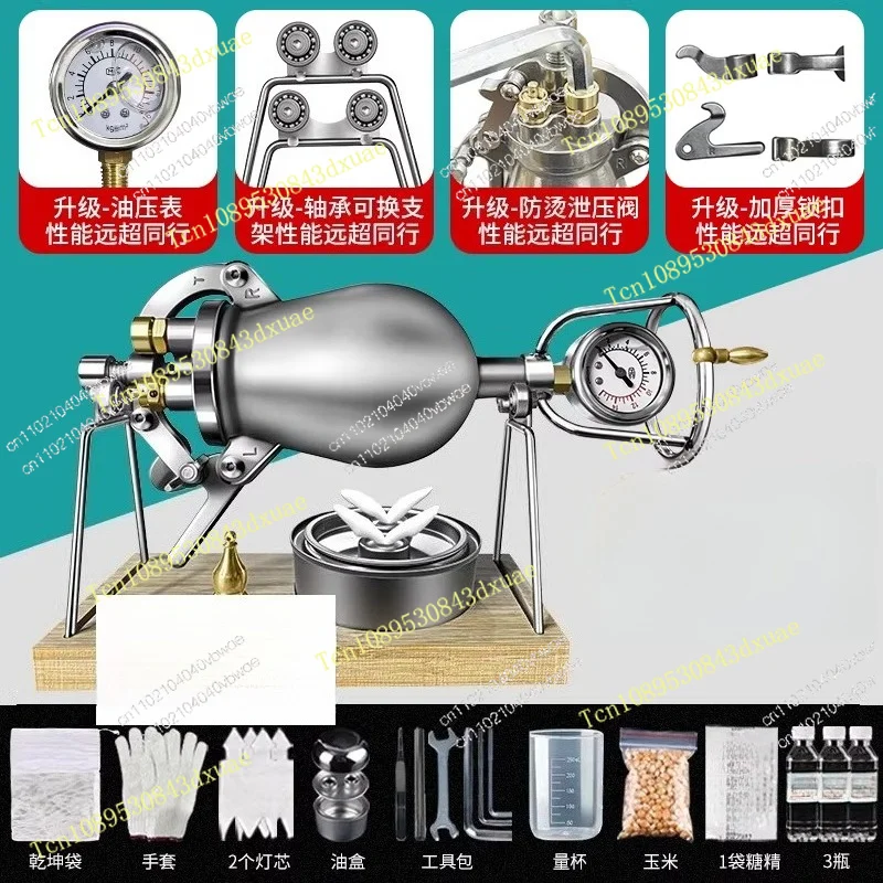 Old Fashioned Traditional Popcorn Machine Small Mini Hand Crank