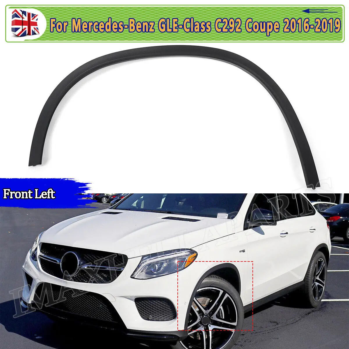 

Брова колеса для Mercedes Benz GLE серии C292 2016 2017 2018 2019, отделка передней левой арки колеса, оригинальная A2928856522, черный