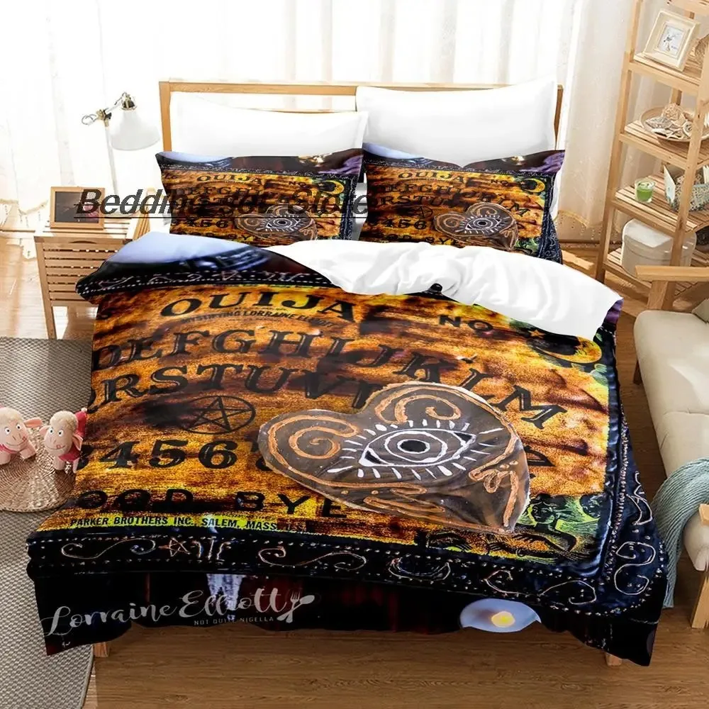 

Ouija Board Bedding Set Single Twin Full Queen King Size Bed Set Aldult Kid Bedroom Duvetcover Sets 3D Print Bed Sheet Set