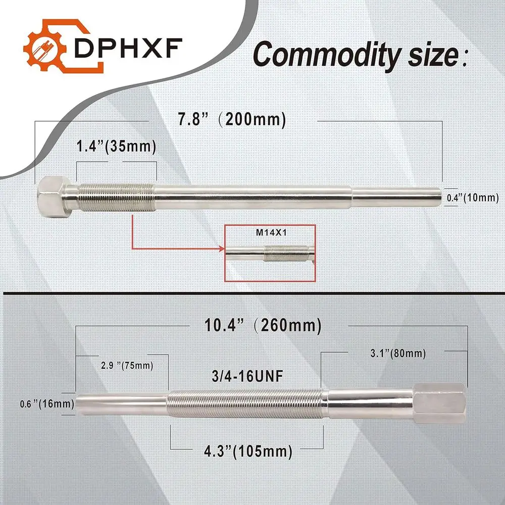 Hardened Primary & Secondary Clutch Puller Tool kit. Contains 7 Different Models And Sizes of Clutch Puller Tools. Suitable for