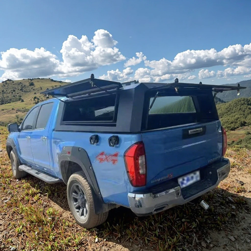 

Iron Material Foton / Standard Toplander Truck Top Cover, Foldable and Waterproof Off-Road Pickup Hardtop Cargo Cover