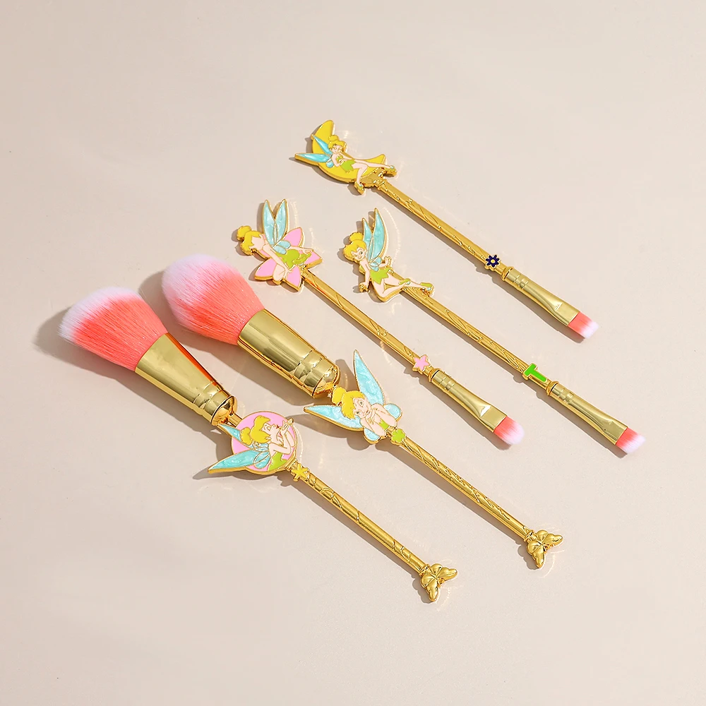 Maravillosa hada: juego de brochas de maquillaje Tinkerbell, brocha de sombra de ojos Pokemon única, herramientas de maquillaje de dibujos animados, regalo de Navidad