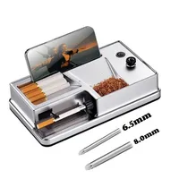 6.5/8mm Tube Electric Cigarette Rolling Machine Infrared Sensing Injector Tobacco Filling Auto Cigarette Maker Smoking Accessory