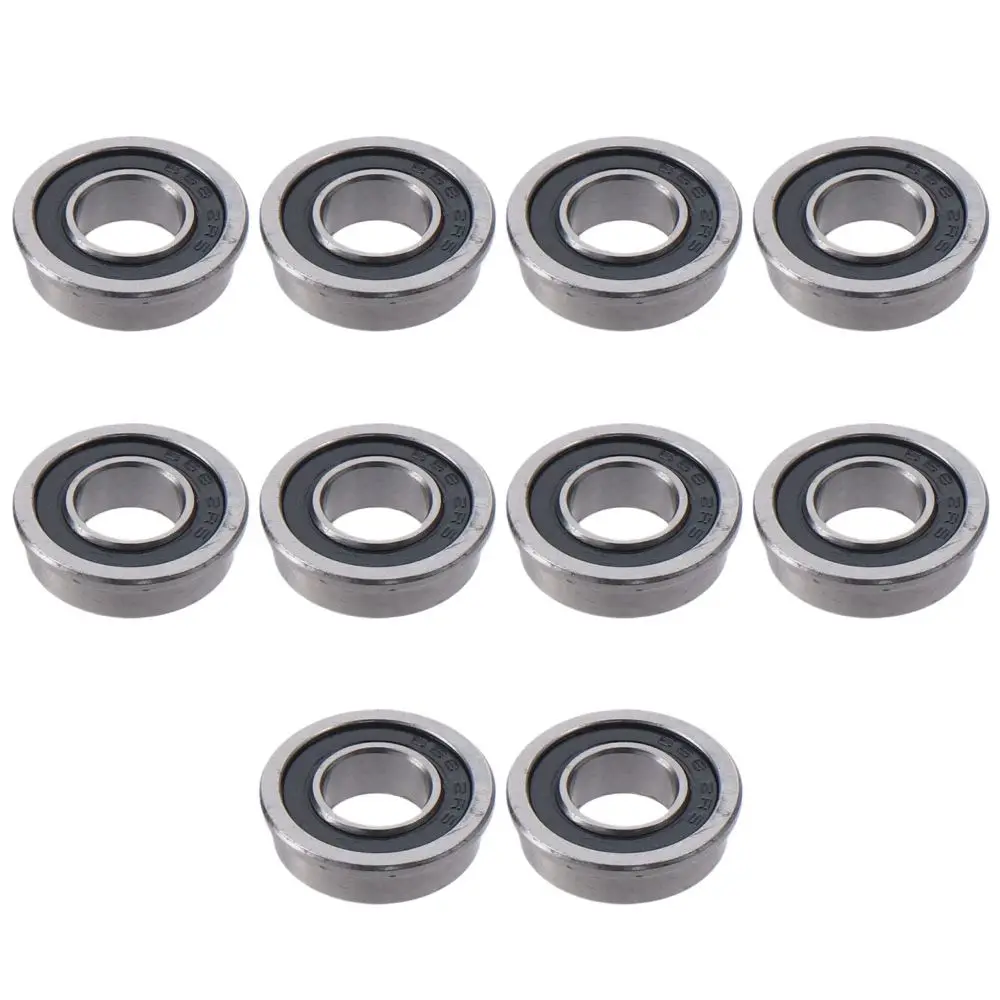 10pcs F688-2RS Flanged Ball Bearing Chrome Steel Z1 Noise Level Flange Rip Bearings 8x16x5mm Double Sealed Bearings