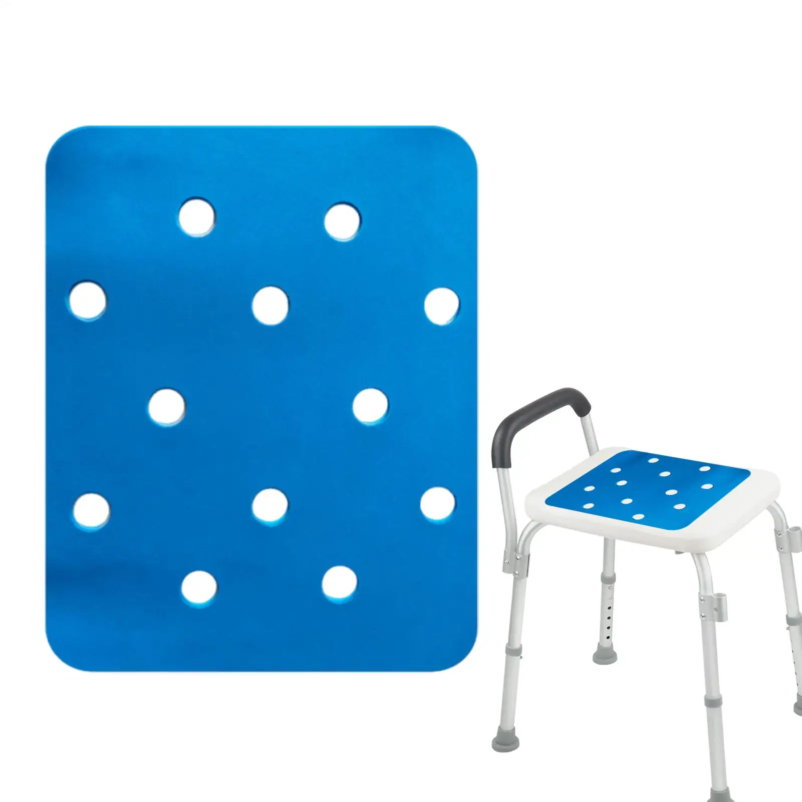 

Shower Seat Cushion Bath Chair Mat Anti Skid Waterproof Bench Mat For Senior Elderly Disabled Personal Hygiene Daily Routine
