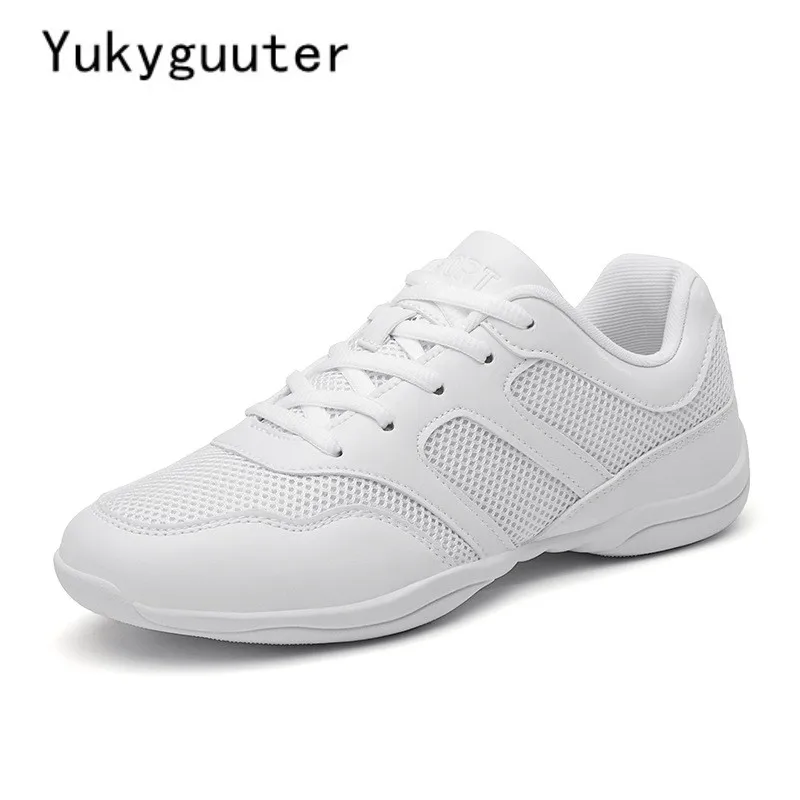 New Dance Shoes Woman Ladies Modern Soft Jazz Girl Sneakers Aerobics Mesh Breathable Lightweight Female Dancing Fitness Sport