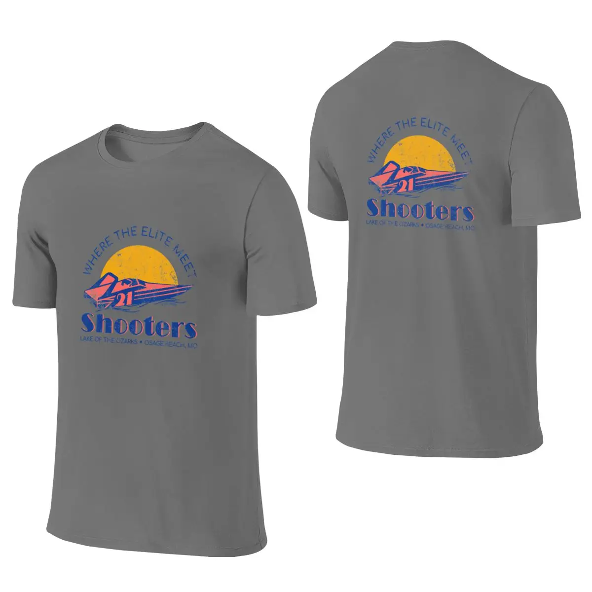 Shooters 21 - Where The Elite Meet Casual Reversible T-shirtOutdoor Leisure Rich Color Tees