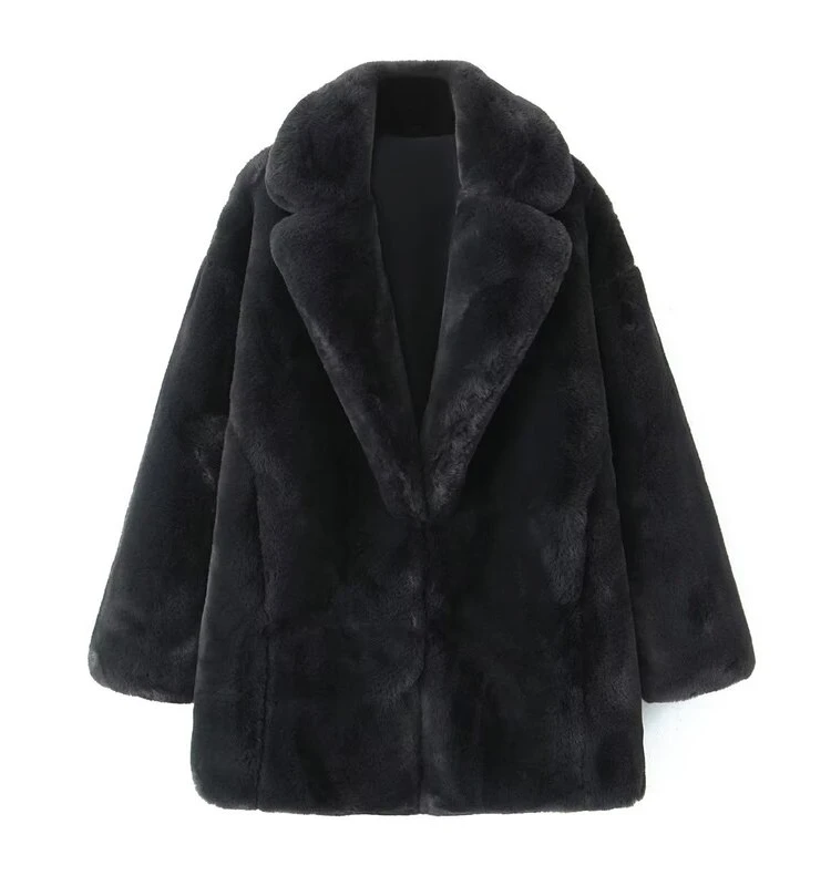 

Новое зимнее женское утягивающее универсальное пальто с эффектом искусственного меха Jaet для поездок на работу, обычная длина, другая брендовая мода