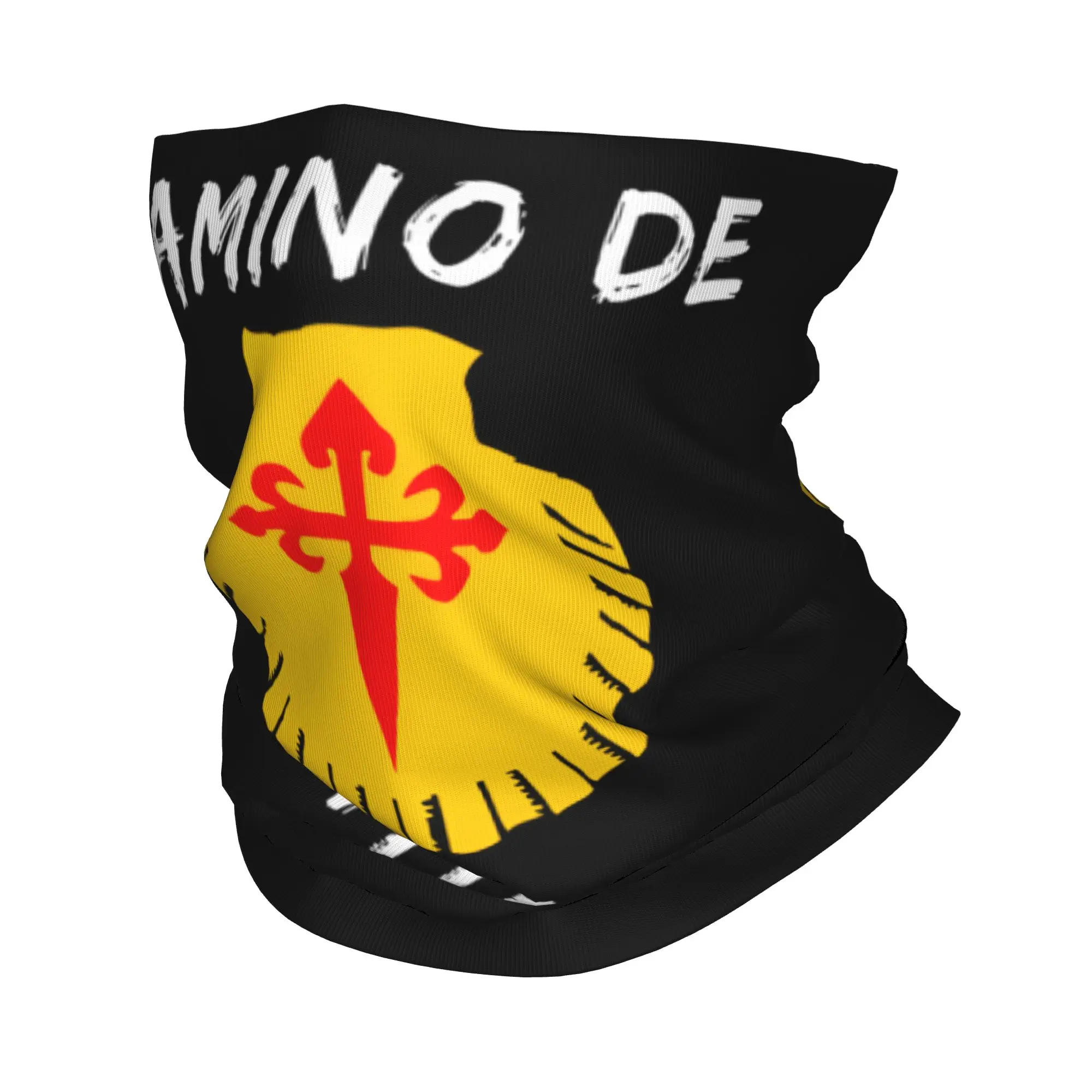 Buen Camino de Santiago الرقبة أدفأ يندبروف ركوب الدراجات وشاح الرقبة الجراب باندانا متعددة الوظائف