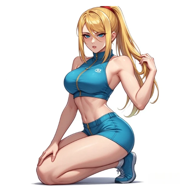 1Pc Zero Suit Samus Anime Girl Vinyl Sticker 18cm, Waterproof Decal for Car Motorcycle Helmet Laptop Window