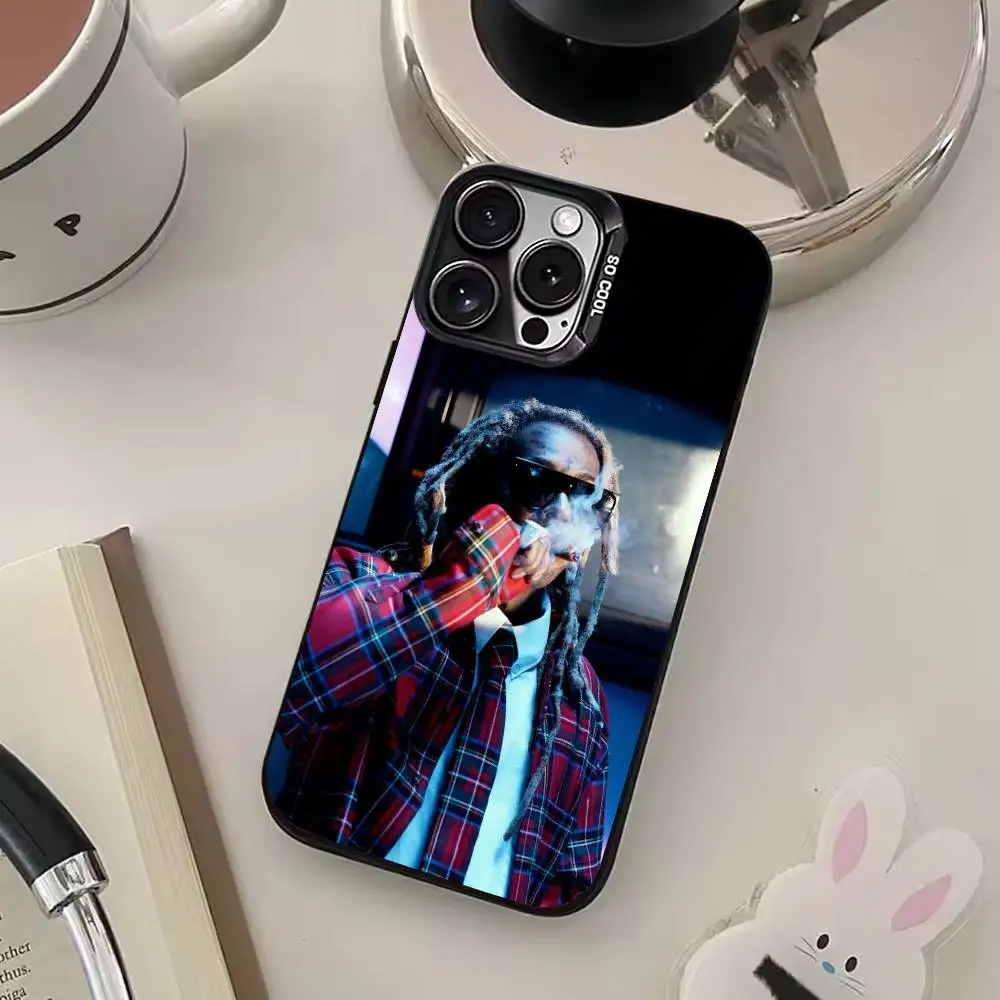 Lil Rapper W-Wayne Phone Case For iPhone17,16,15,14,13,12,11 Plus,Pro Max Black Candy Matte Shockproof Cover