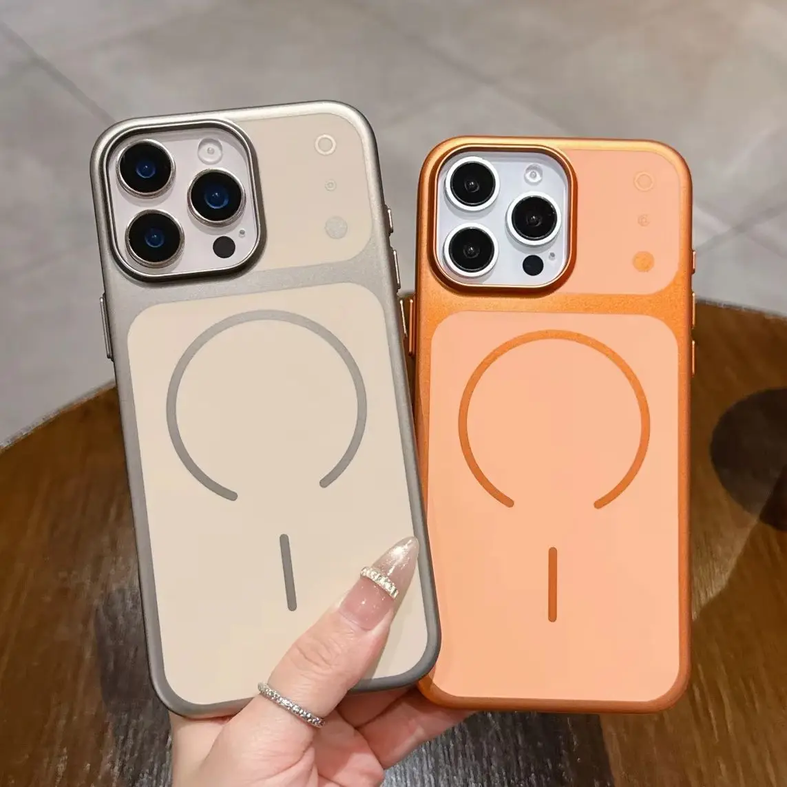 Luxus Reine Farbe Matt Für Magsafe Fall Für iPhone 17 Air 16 15 14 13 12 11 Pro max Magnetische Drahtlose Ladung PC Telefon Abdeckung