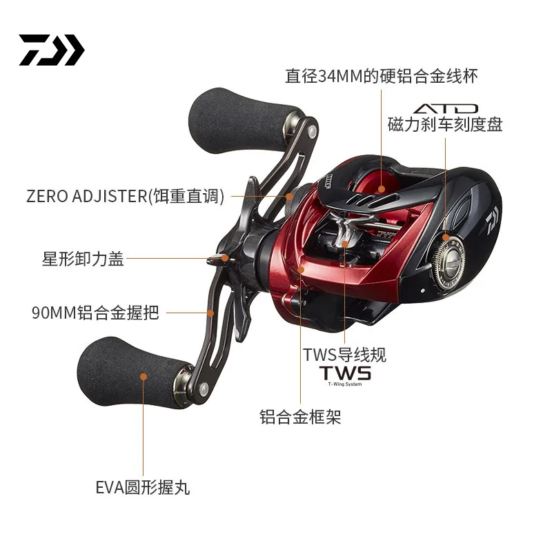 DAIWA HRF PE Original – Carrete baitcasting 8,1:1 para raíz - imagen 4