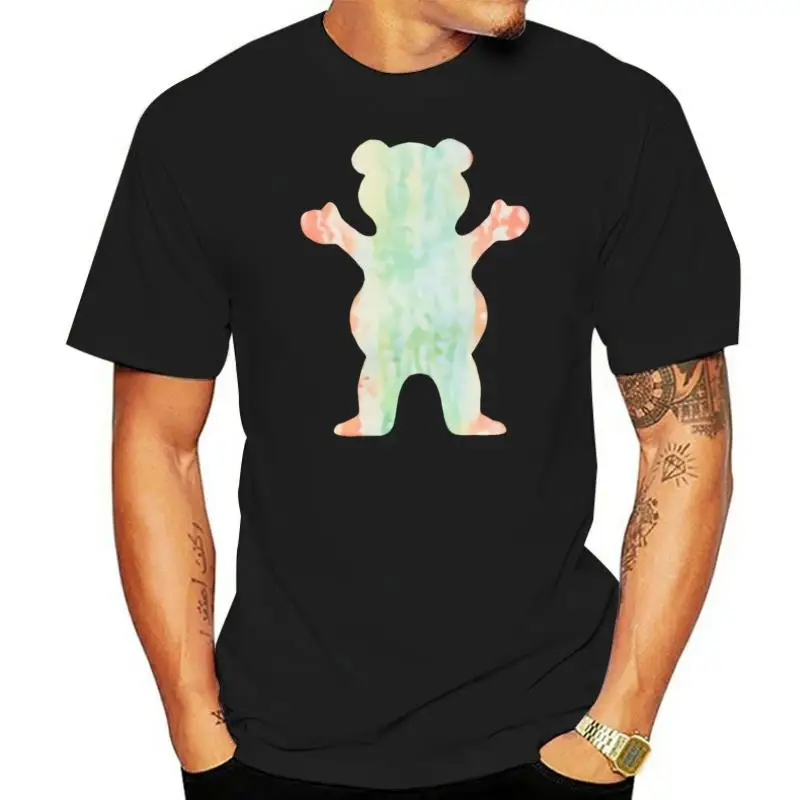 Grizzly Diamond Supply Mens S S T Shirt Irie Splatter Bear Black Skate S 2Xl 30