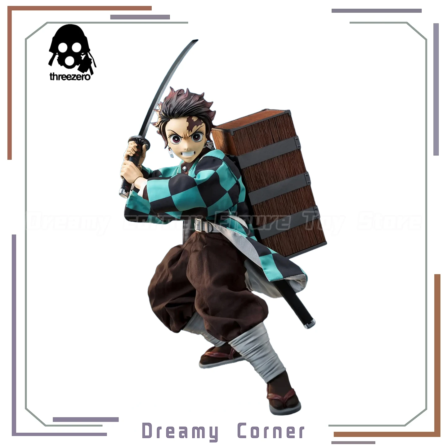 

【В наличии】Оригинальная фигурка Threezero 3Z0667 Blade of Demon Destruction Kamado Tanjirou 1/6, экшн-фигурка, коллекция моделей игрушек