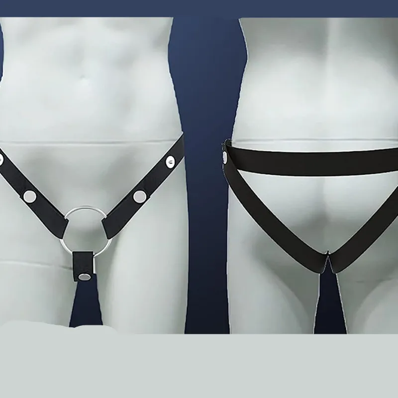 Chastity Belt Male  Belts Chasity Device Anti-Off Auxiliary Chastity Strap Cage Sex Furniture Toys for Men (Black Belt)