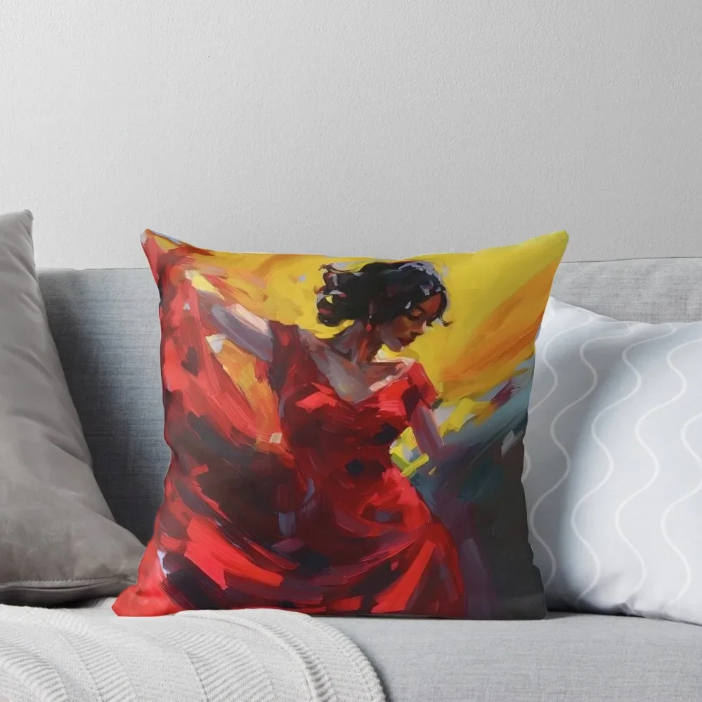 

Flamenco Dancer Throw Pillow Luxury Sofa Cushions christmas pillow case luxury throw pillow covers