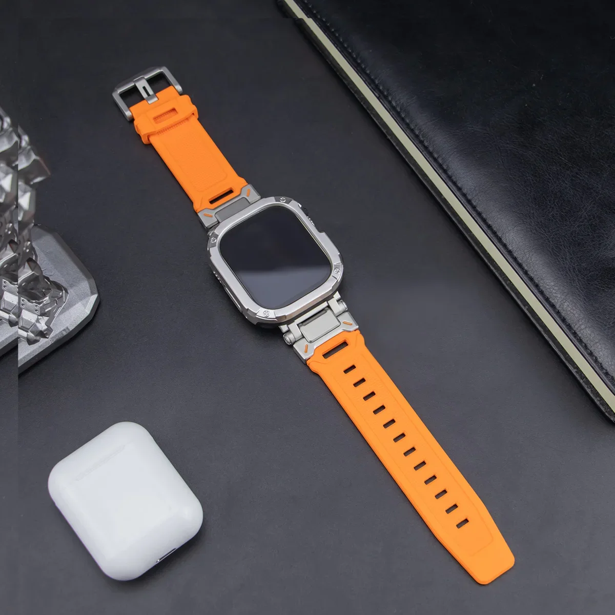 Silicone Strap+TPU Case for Apple Watch Band Ultra2 10 46mm 49mm 44mm 45mm Protector Cover Bracelet for IWatch Series 9 8 7 6 SE