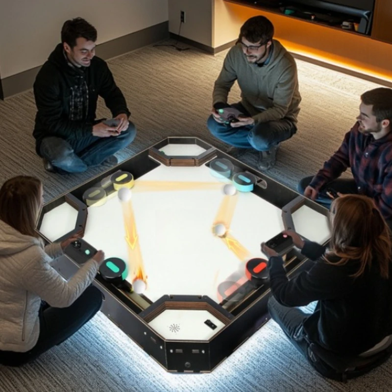Pinball machine game console, multi-player battle board game, parent-child interactive party board game
