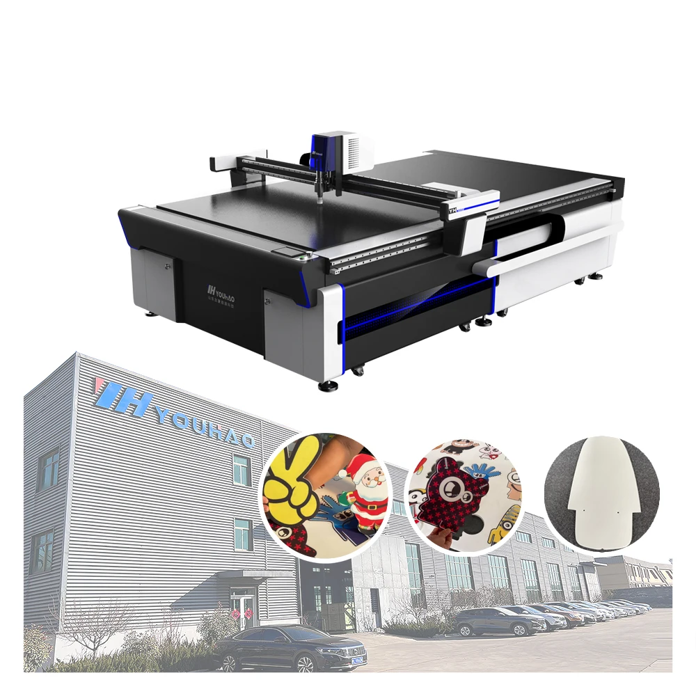 YOUHAO  KT Board PVC Foam Board Decals Half Cut Digital Cutting Machine Flatbed Cutter Plotter With CCD