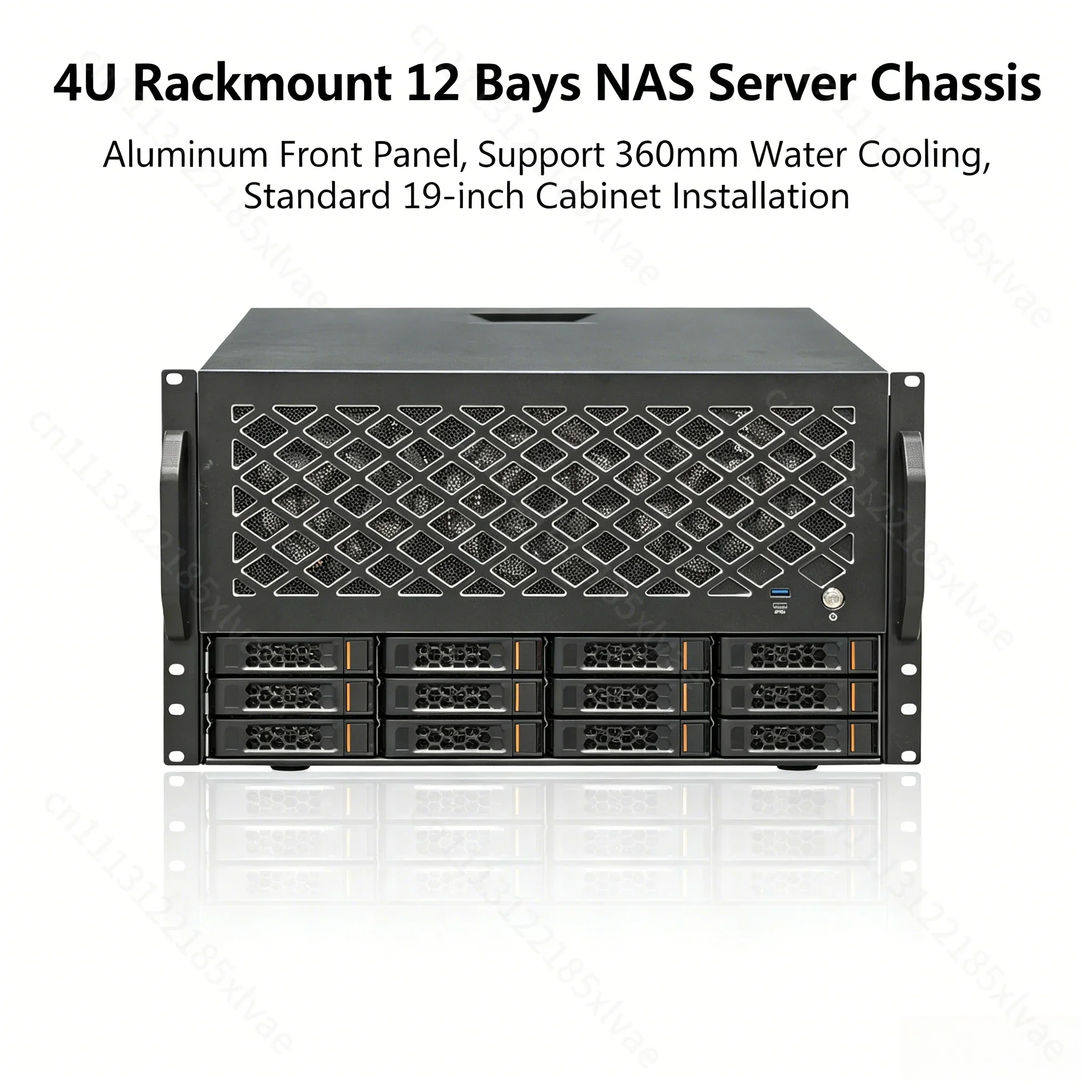 Enterprise 12-Bay Rack-Mount NAS Storage Server, Network Attached Storage Device for Enterprise Cold Data Backup
