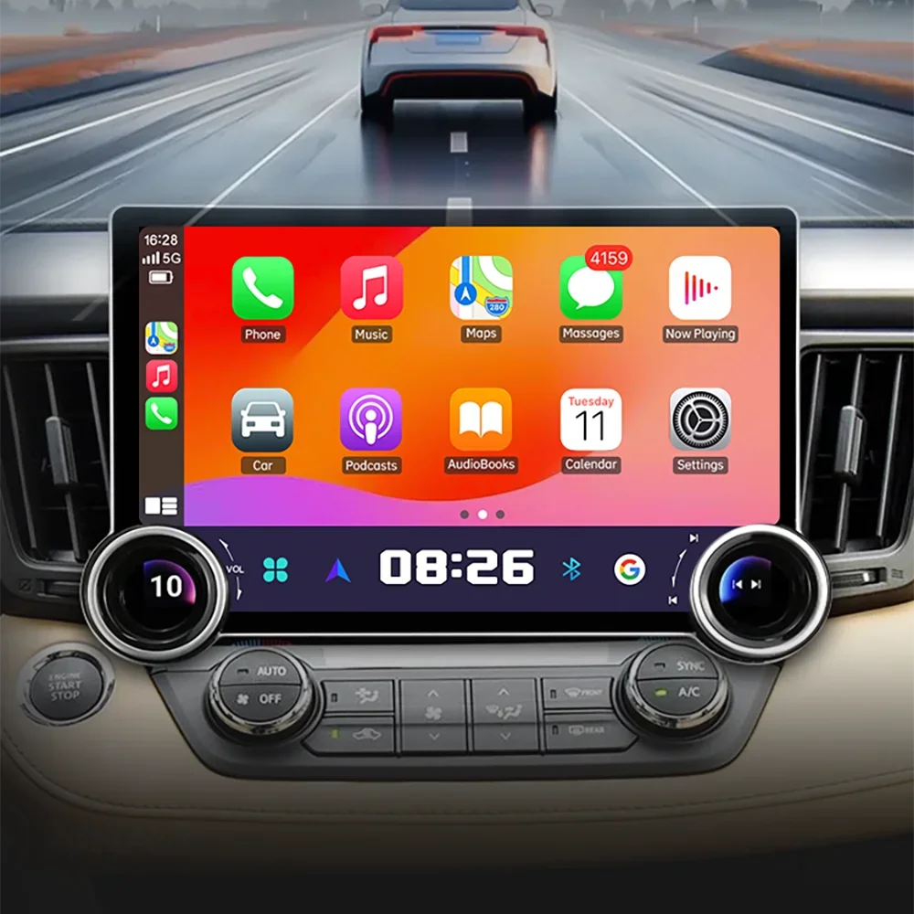 Eunavi 11.8 Car Radio For Toyota RAV4 RAV 4 XA40 2013-2019 Carplay Android Auto Car Stereo Multimedia Player DSP 2 Din