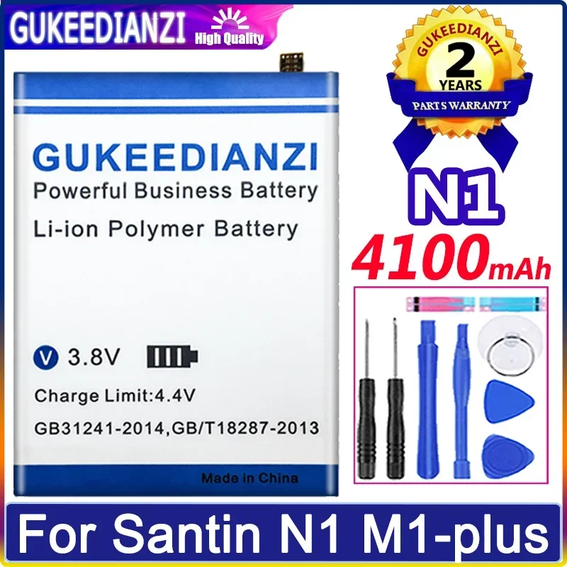 

Аккумулятор GUKEEDIANZI 4100mAh для Santin N1 M1-plus запасные батареи