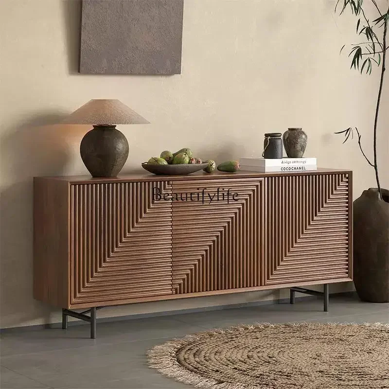 

LItalian minimalist wabi-sabi entryway cabinet