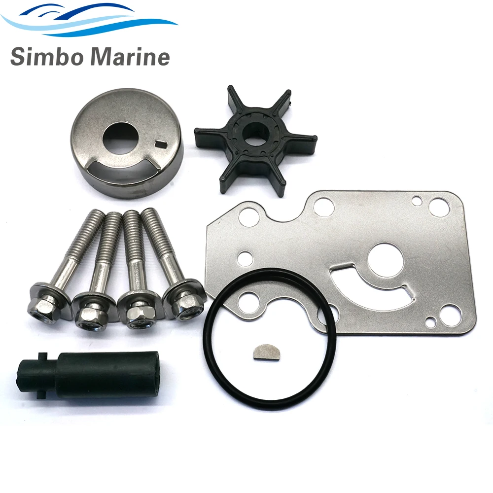 Water Pump Repair Kit for Yamaha Outboard 4 Stroke 6HP F6A F6B 8HP F8C F8F 9.9HP F9.9F F9.9J Models Engine 68T-W0078-00 18-3450