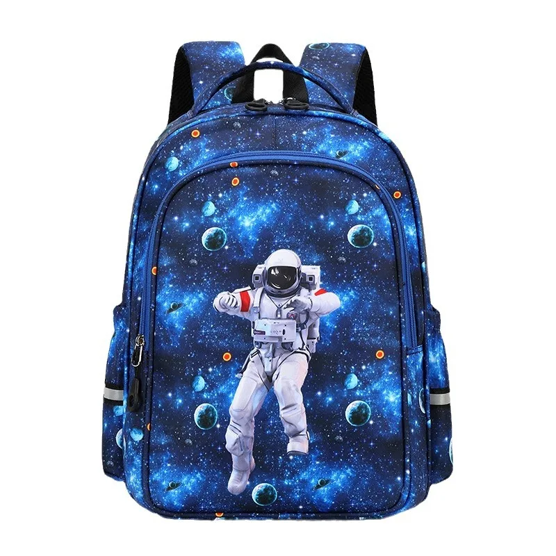 Sac d'école primaire de grande capacité pour enfants, impression de dessin animé d'astronome, SR, nouveau