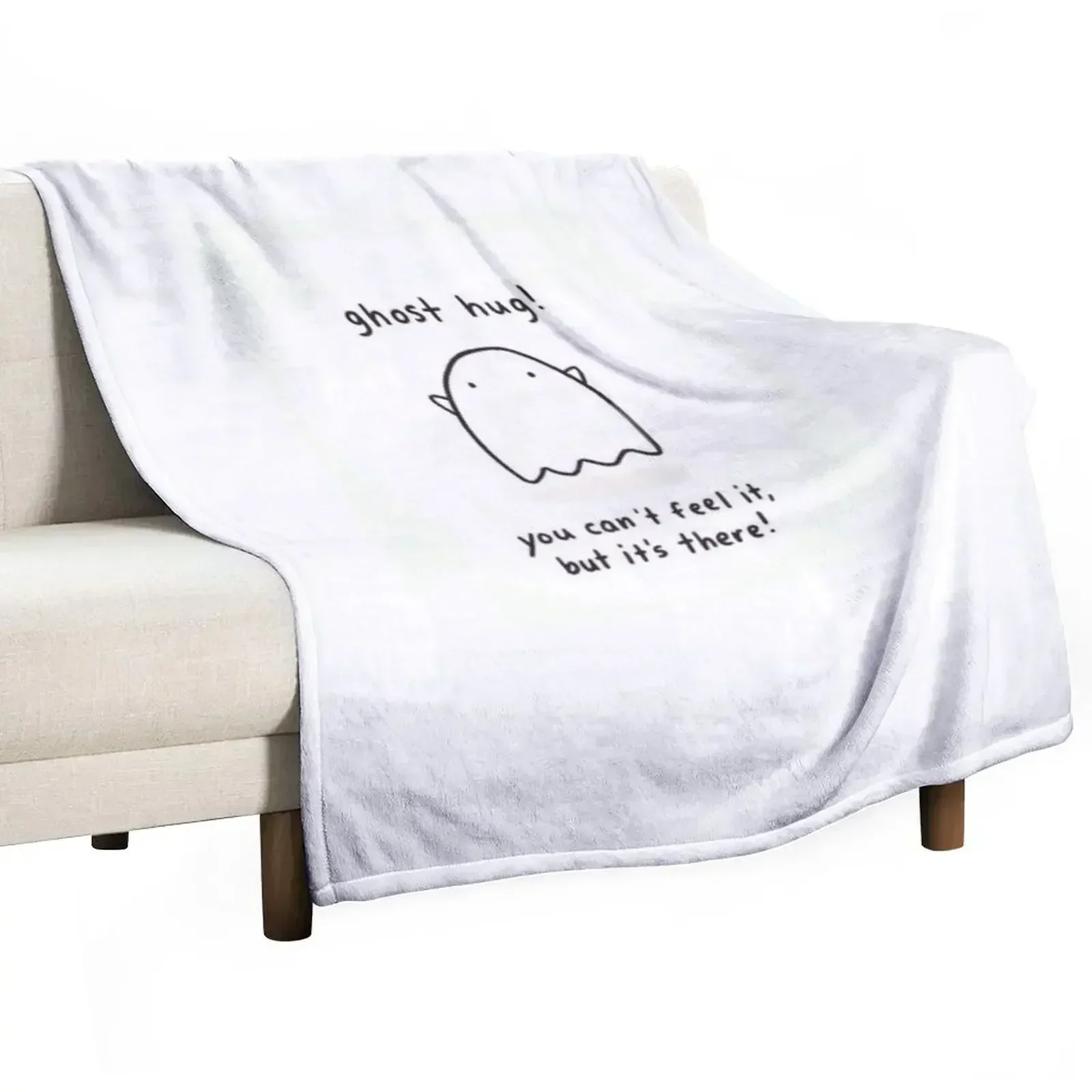 t-shirt ghost hug Throw Blanket Decorative Throw Hairys Blankets