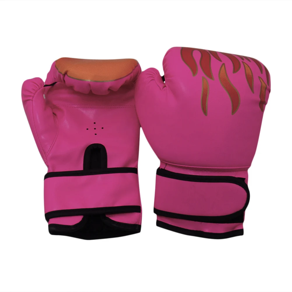 Punching Flame Gloves Kids Muay Thai Karate Boxing Training Fighting Gloves for Working-out Comfortable Decoration