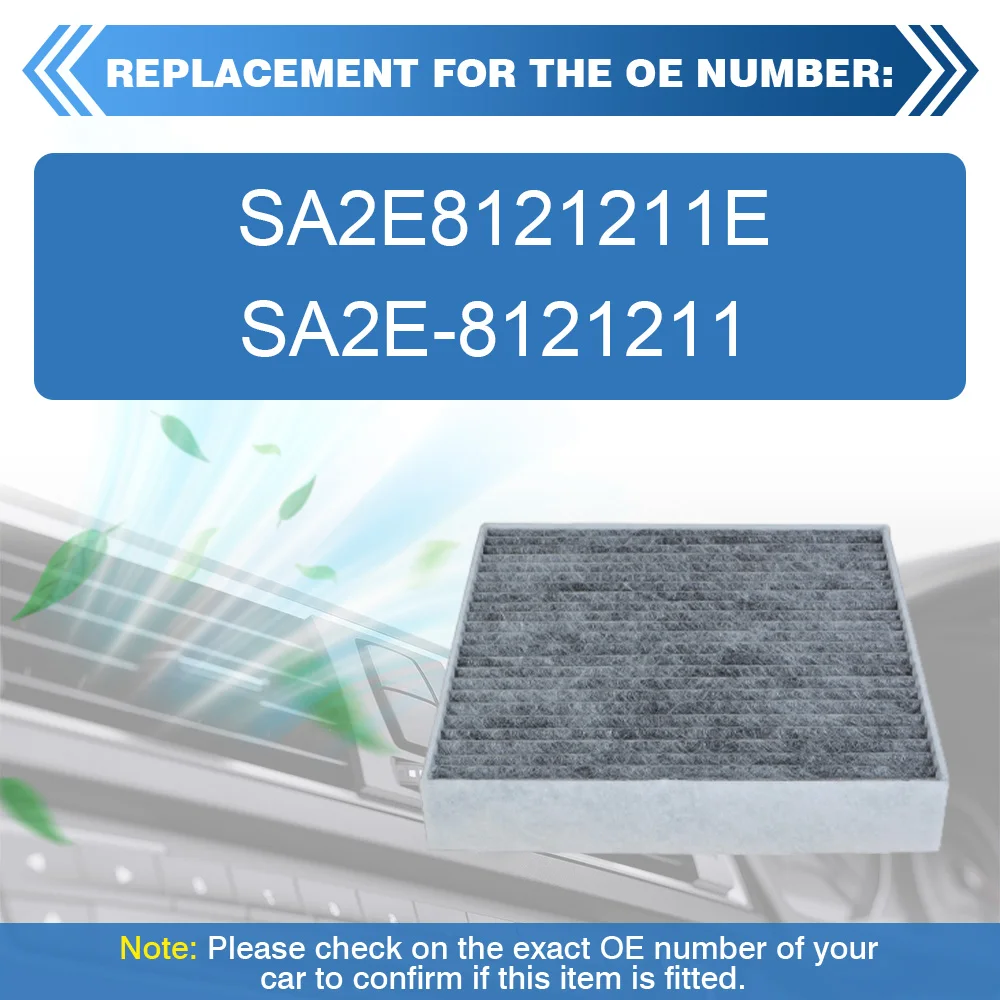 

SA2E-8121211 SA2E8121211E Car Cabin Air Filter Element For BYD Seal D1 Song Plus DM-i Hybrid Pro EV HAIBAO SEAL 2019-2023