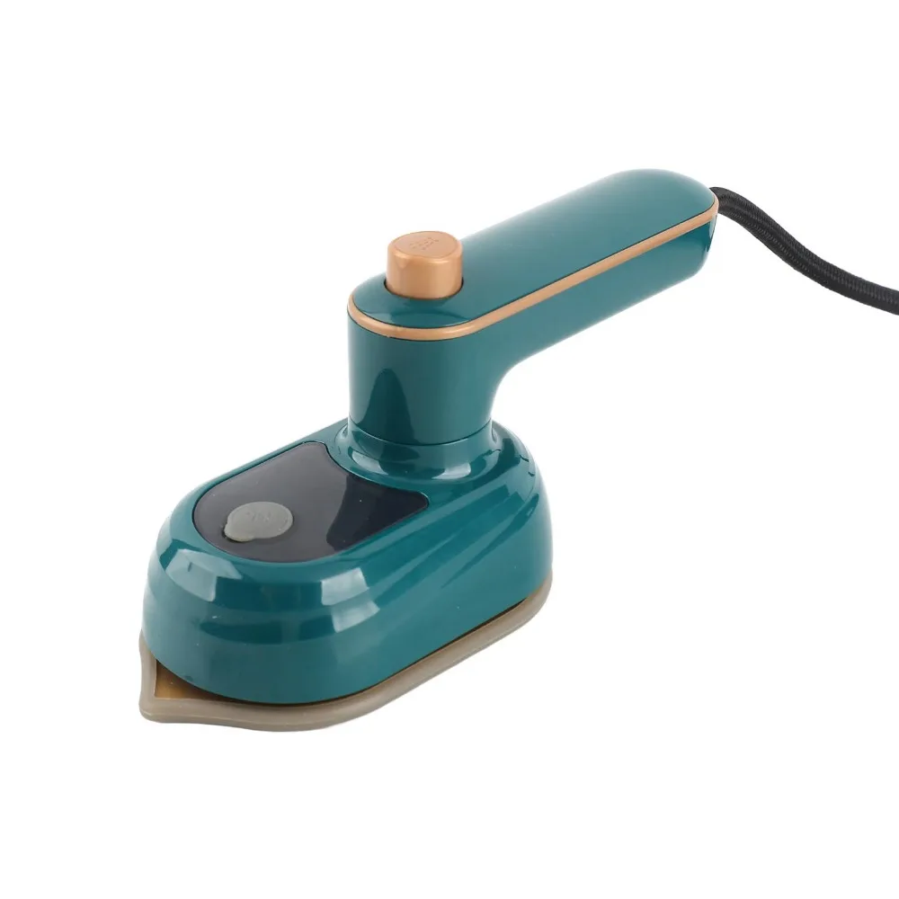 Mini Plastic Mini Steam Iron Green 12.8 * 8.4 * 6.2cm Handheld Garment Steamer Portable Ironing Machine Household Use
