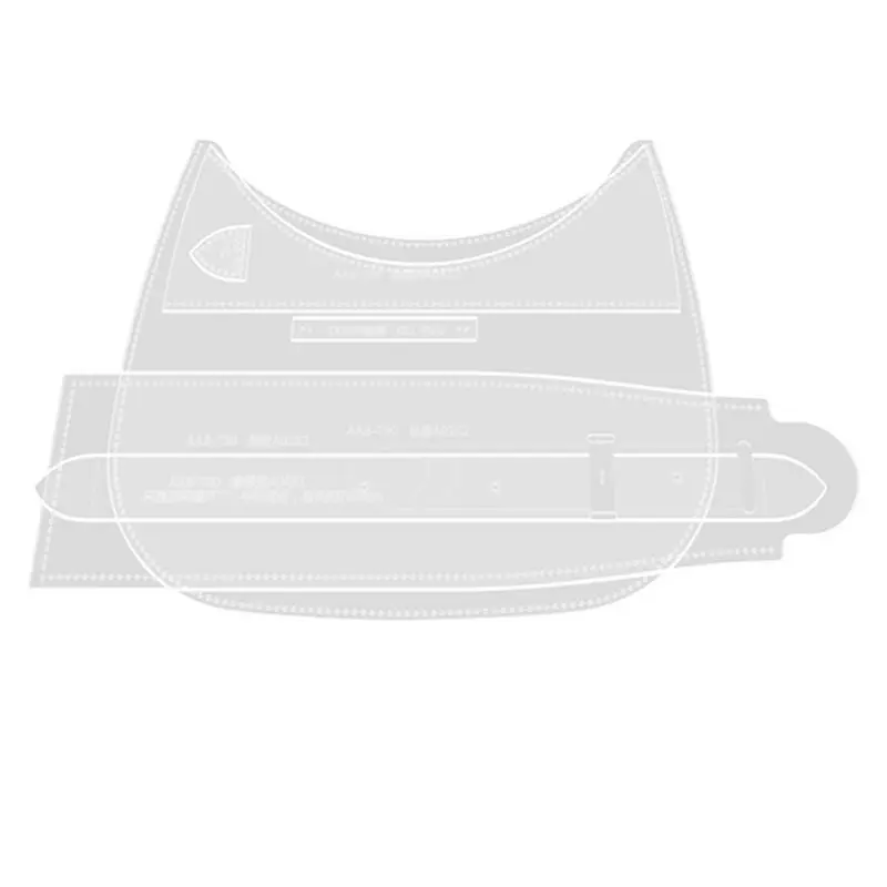 AB41-Leather Template Acrylic Sample Template For DIY DIY Handmade Women Shoulder Bag