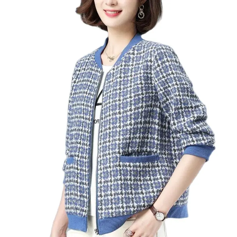 

Women's Jacket Nice New Autumn Korean Loose Feminine lattice Jacket Casual Short Windbreaker Coat Outwear Lining 4XL