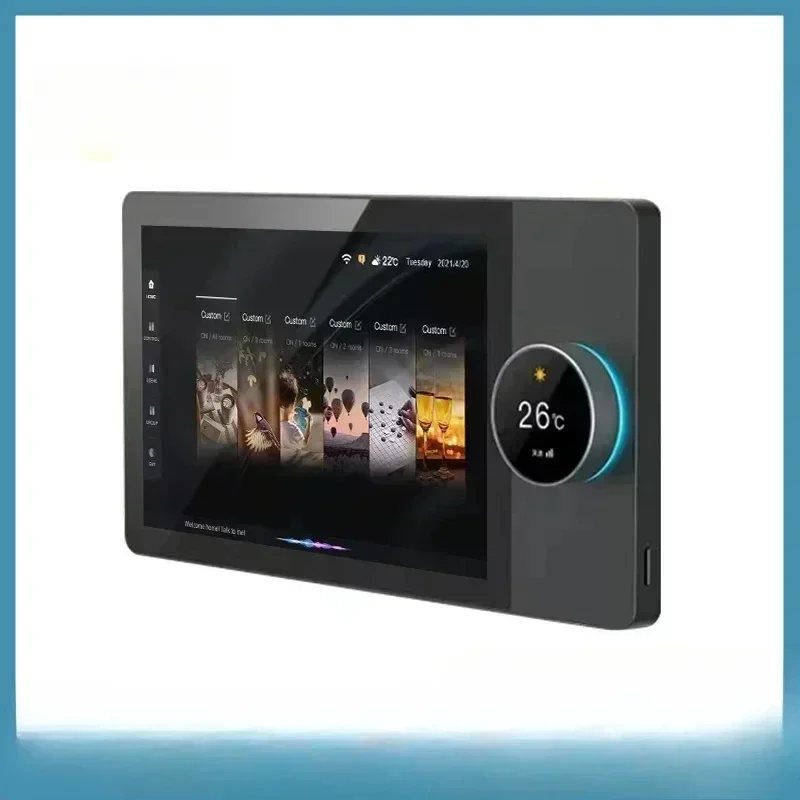 

2023 Smart Home Control Touch Screen In-wall Central Switch Panel 8 Inch Multi-function with Zigbee Hub Gateway Tuya