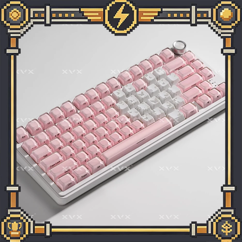 

Клавишные колпачки XVX Crystal Jelly 2.0 для ПК, матовые, из ABS-пластика, оригинальные, персонализированные, двухслойные, для клавиатур, подарки