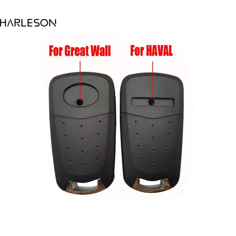 Coque de clé vierge pour télécommande de voiture, 3 boutons, pour GREAT WALL WINGLE STEED 5 6 HAVAL HOVER H5, couvercle de clé pliable, lame non coupée, nouveau