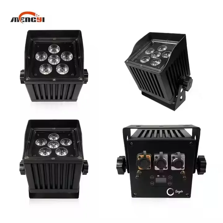 أضواء عرض LED Par Light مقاومة للماء تعمل بالبطارية اللاسلكية مع تصنيف IP65