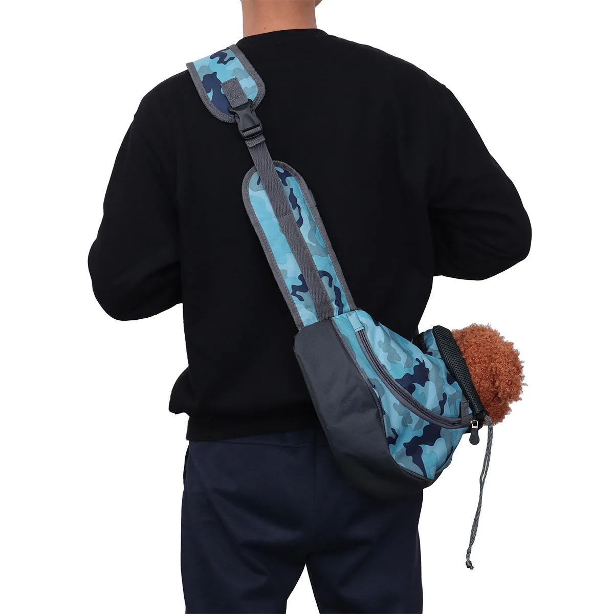 

Pet Sling Carrier Bag Safe Comfortable Handsfree Travel Tote Handbag Size S Blue Keep Little Pet Protected Secure
