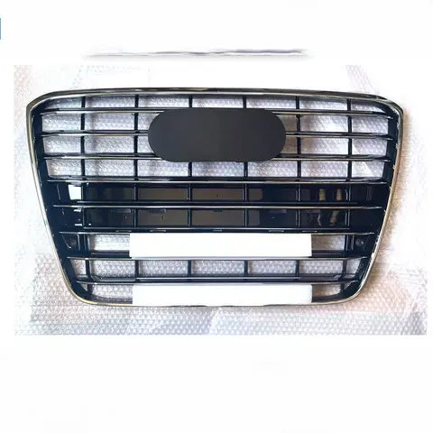 Main Grille For Audi A8 D4 2011 2012 2013 2014 Front Bumper Grille Intake Chrome Grille Racing Grills Cover Plate Car Accessorie