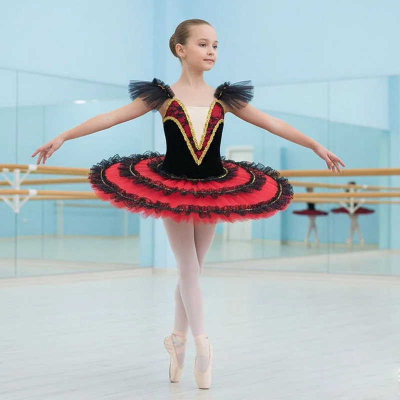 

Kids Ballet Leotard Dress Girls Women Clothes Girls Dresses Red Family Matching Tutu Outfits ballet Dance Costume