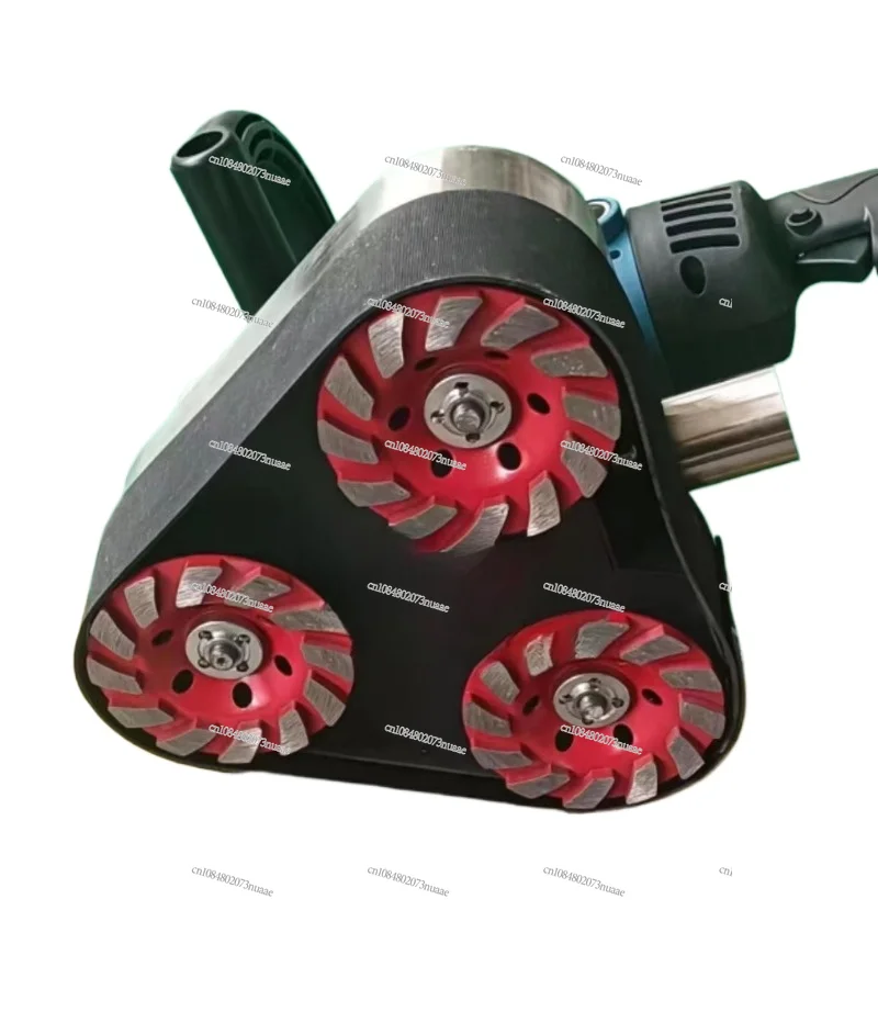 Handheld three-head dust-free grinder Floor grinder Edge concrete wall Floor renovation putty No dead ends