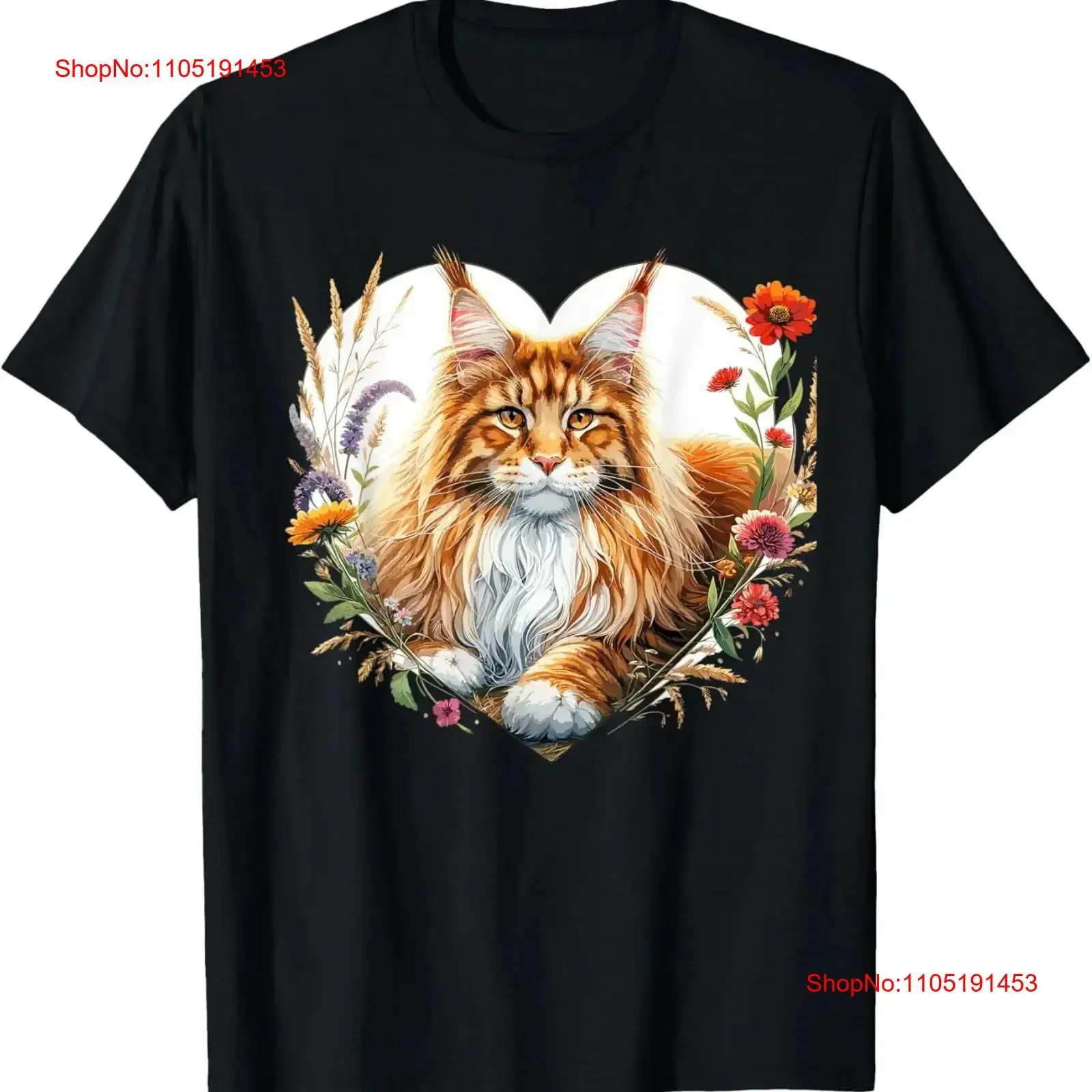 

Милая оранжевая футболка «My Cat Is Valentine» с изображением мейн-куна в сердце, винтажная стираная футболка с рисунком, удобная, слегка, универсальная, модная