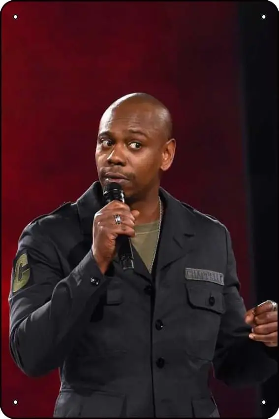 Dave Chappelle (2017) Show Poster Vintage Metal Tin Sign Retro Style Wall Plaque Decoration Metal Sign 8x12 inch