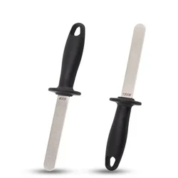 for knives dmt diamond stone 400# 1000# Double Sided Knifes Sharpener Utensil Grip Noslip Handle Diamond Knifes Sharpening Stone