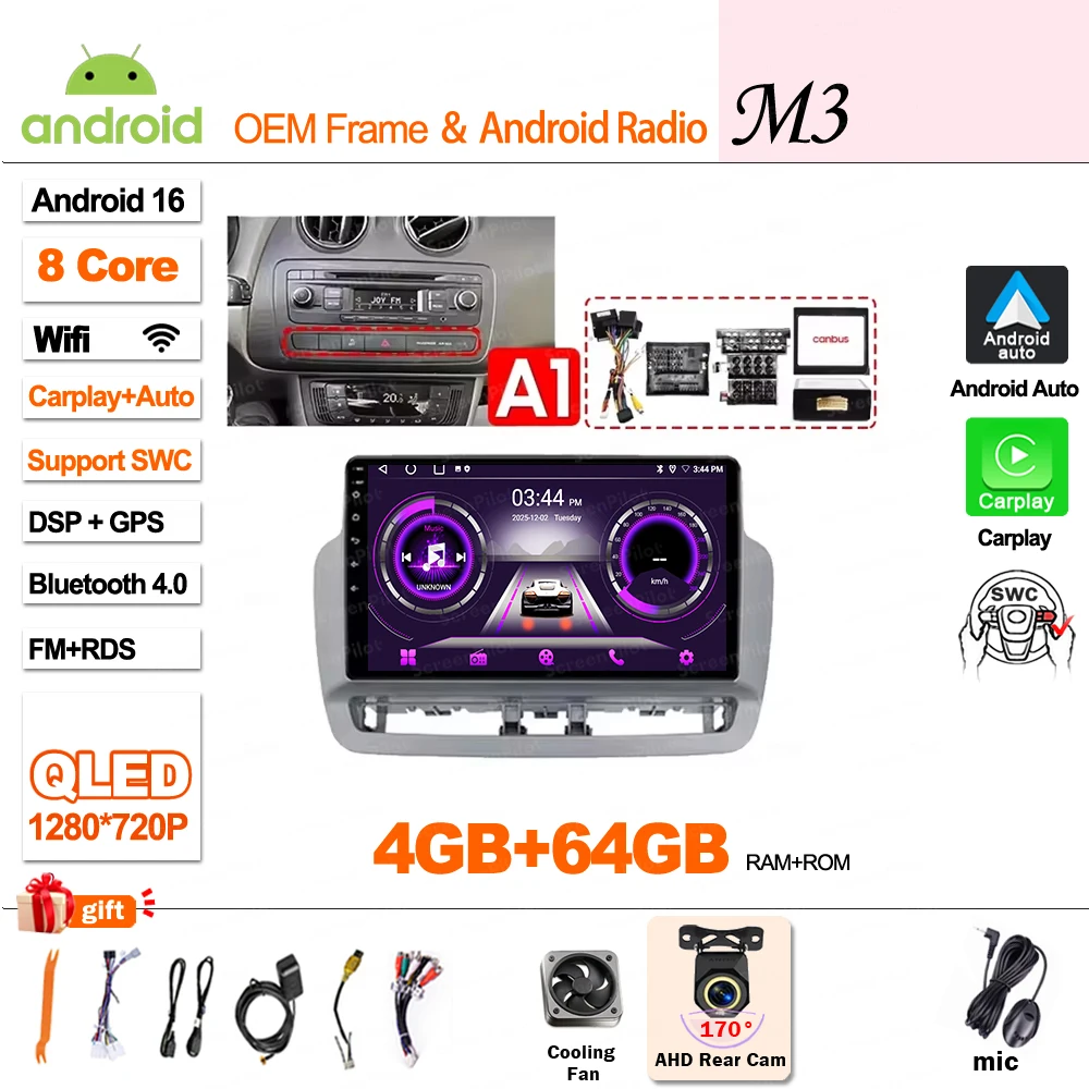 Android 16 For SEAT Ibiza 6J IV 4 2008 - 2015 Multimedia Video Player Car Radio Player Auto Stereo CarPlay Mirror Link DVD QLED image 3